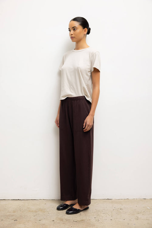 Margo Tapered Pocket Pant - Chocolate - Image 5