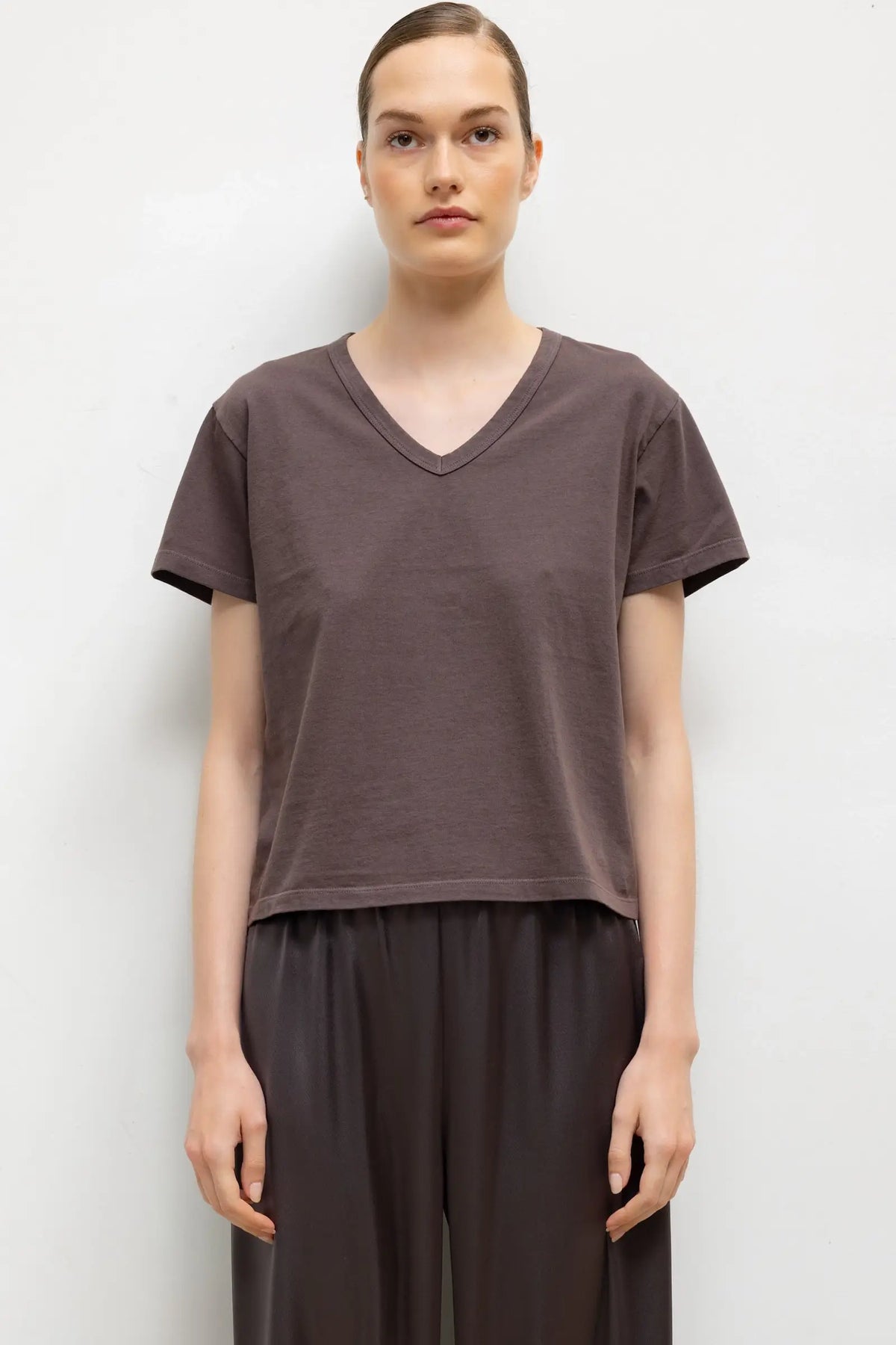 Margo V Neck - Gunmetal - Image 1