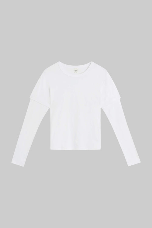Margo Layered Long Sleeve - White - Image 2