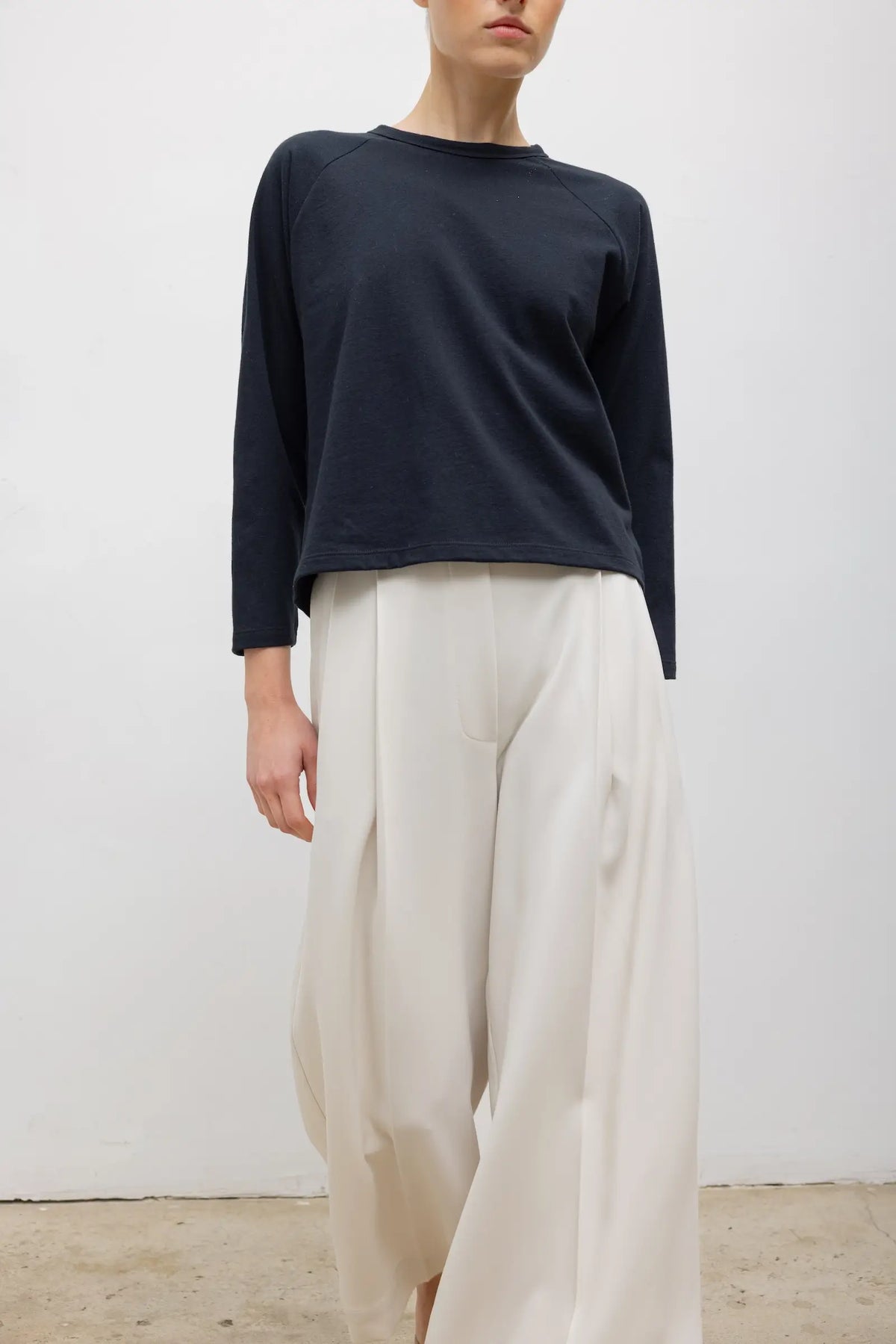 The Margo Long Sleeve Baseball Tee - Black - Image 5