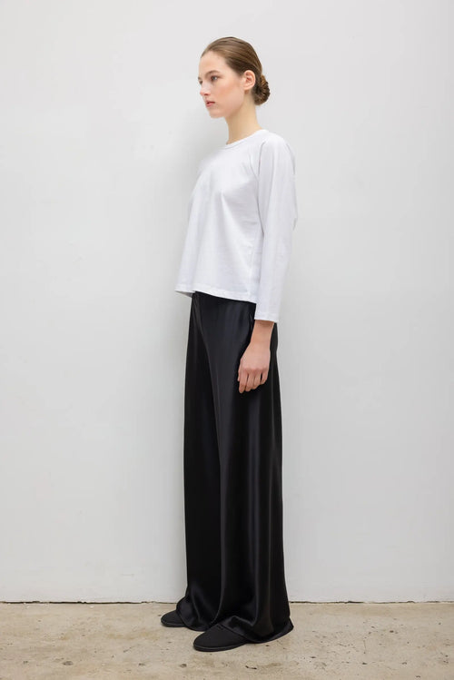 The Margo Long Sleeve Baseball Tee - White - Image 5