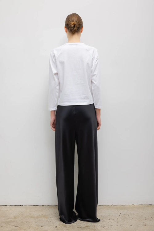 The Margo Long Sleeve Baseball Tee - White - Image 6
