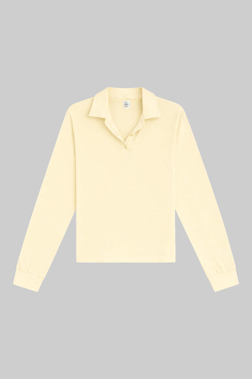 Margo Long Sleeve Polo - Butter - Image 2