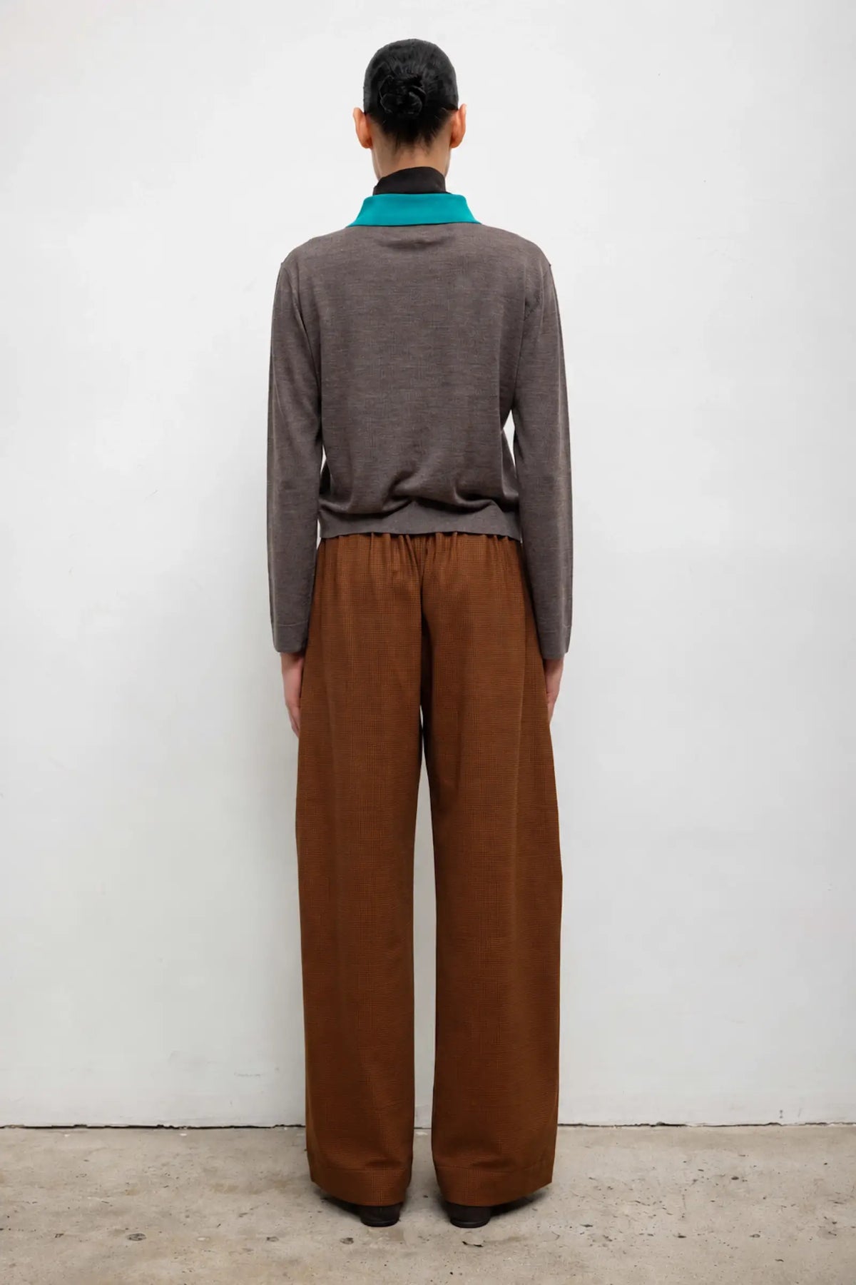 Maya Pocket Pant - Chocolate Houndstooth - Image 4