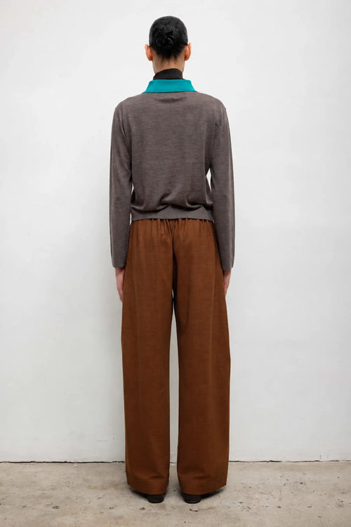 Maya Pocket Pant - Chocolate Houndstooth - Image 4