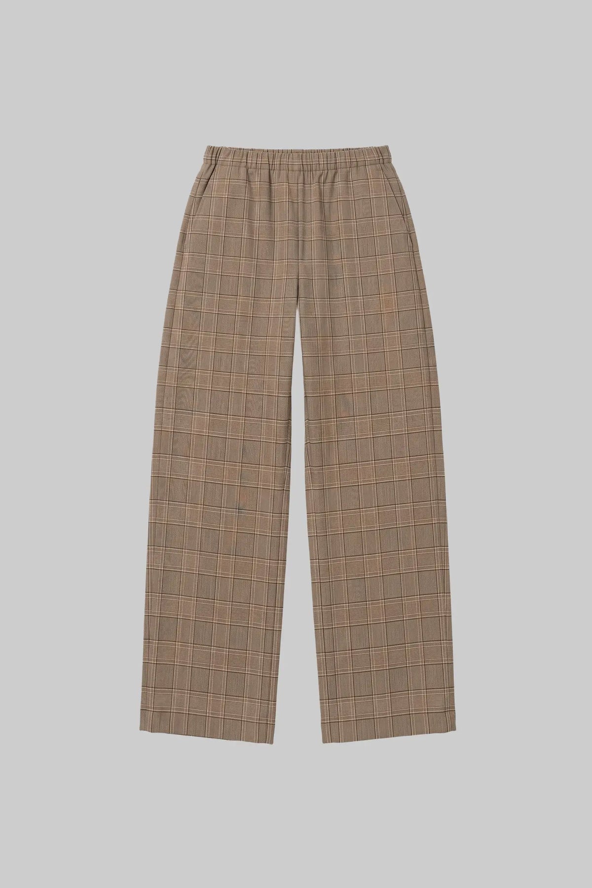 Mia Pocket Pant - Camel Plaid - Image 2
