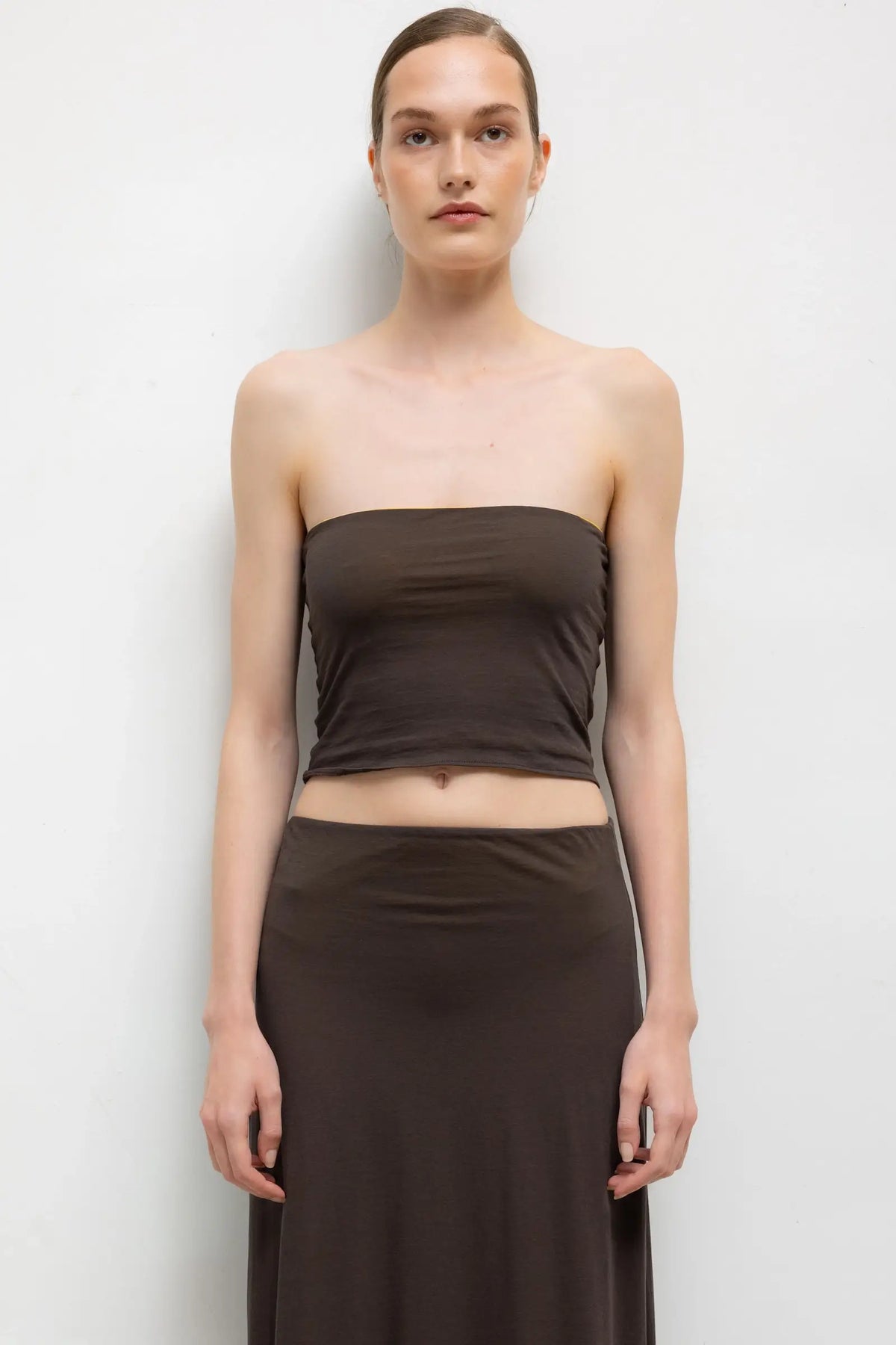 Milo Reversible Bandeau - Hickory Daffodil - Image 1