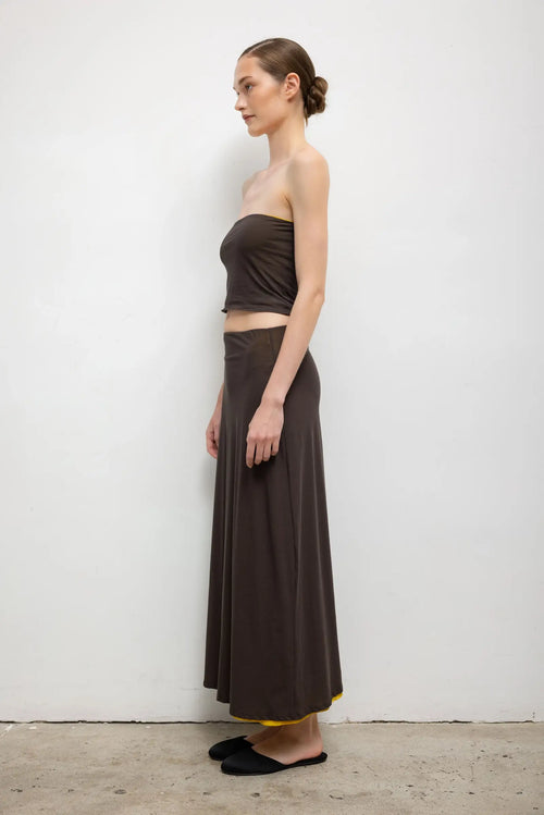 Milo Reversible Bandeau - Hickory Daffodil - Image 7