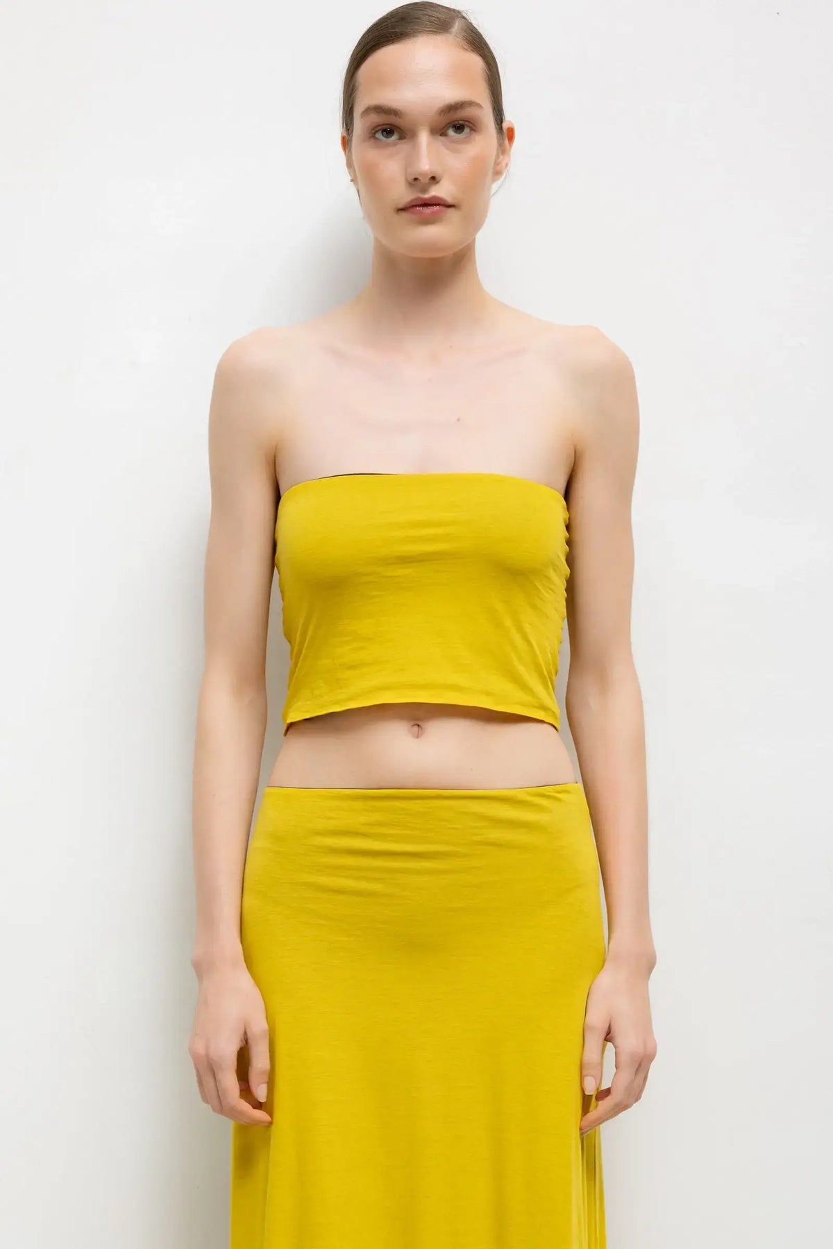 Milo Reversible Bandeau - Hickory Daffodil - Image 2