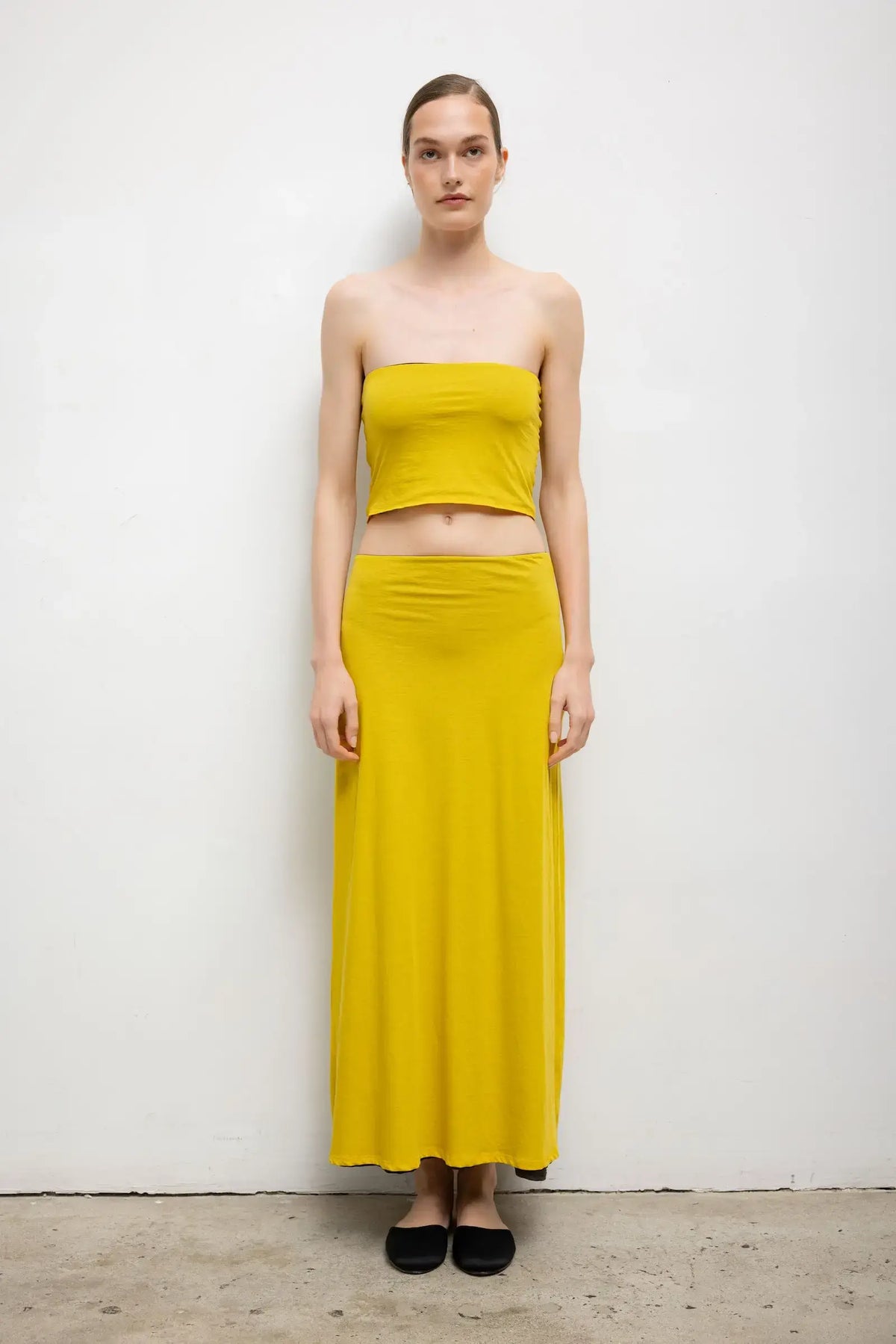 Milo Reversible Midi Skirt - Hickory Daffodil - Image 3