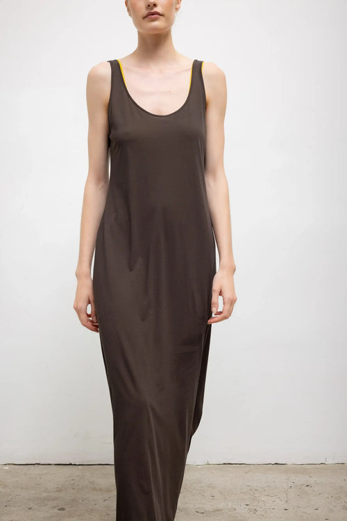 Milo Scoop Tank Dress - Hickory - Image 4