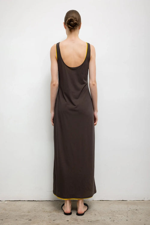 Milo Scoop Tank Dress - Hickory - Image 6