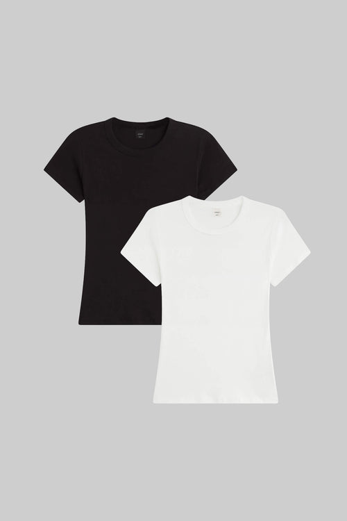 The Nando Slim Fit 2 Pack - White/Black - Whiteblack - Image 1