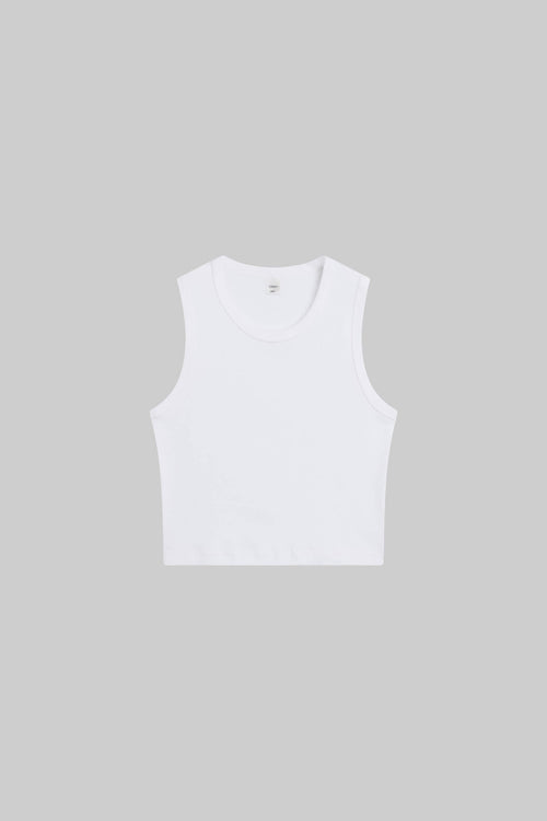 Nando Sleeveless Crew - White - Image 2