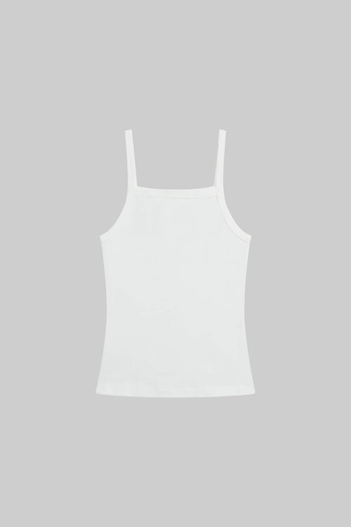 Nando Square Neck Tank - White - Image 2