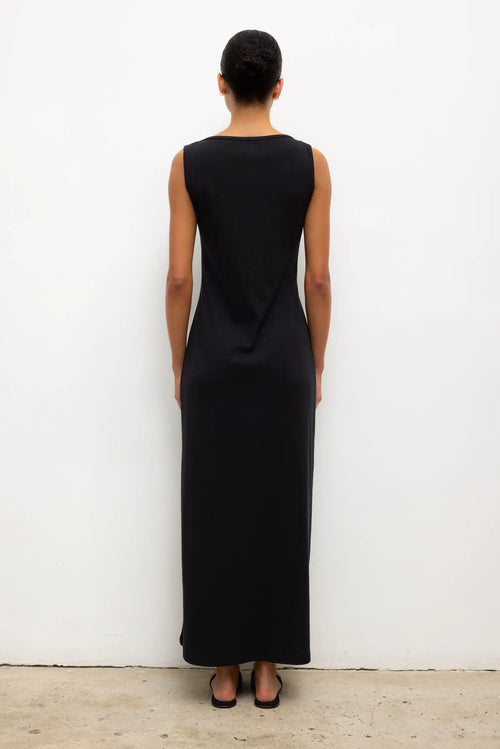 Nando Boatneck Maxi Dress - Black - Image 5
