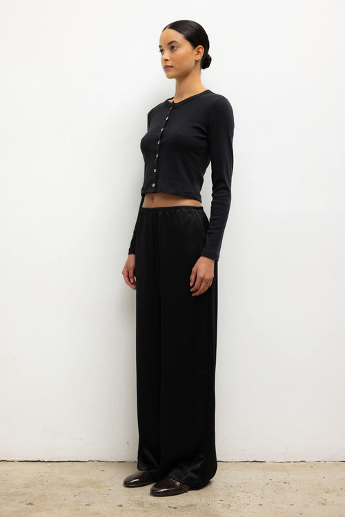 Barb Wide Leg Pant - Black - Image 5