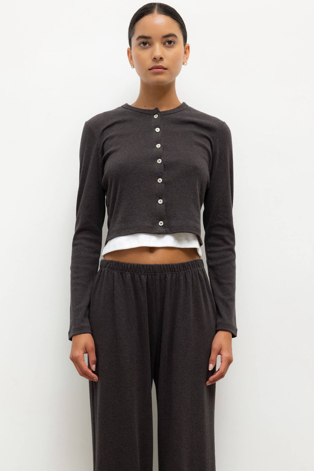 Nando Cardigan - Hickory Melange - Image 1