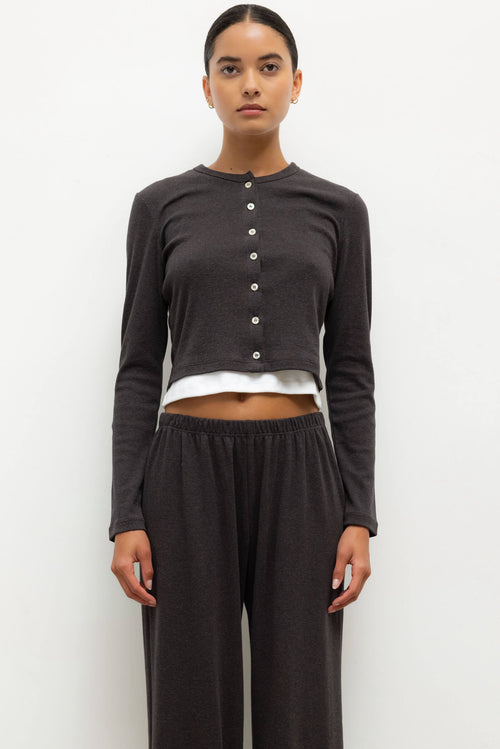 Nando Cardigan - Hickory Melange - Image 1