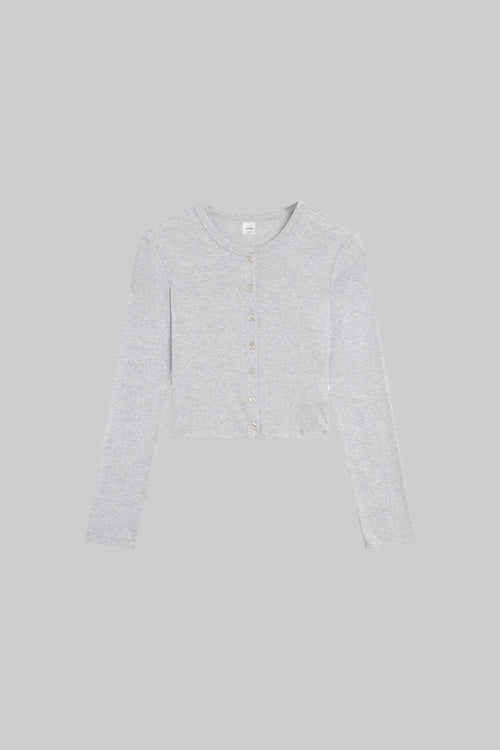 Nando Cardigan - Light Grey Melange - Image 2