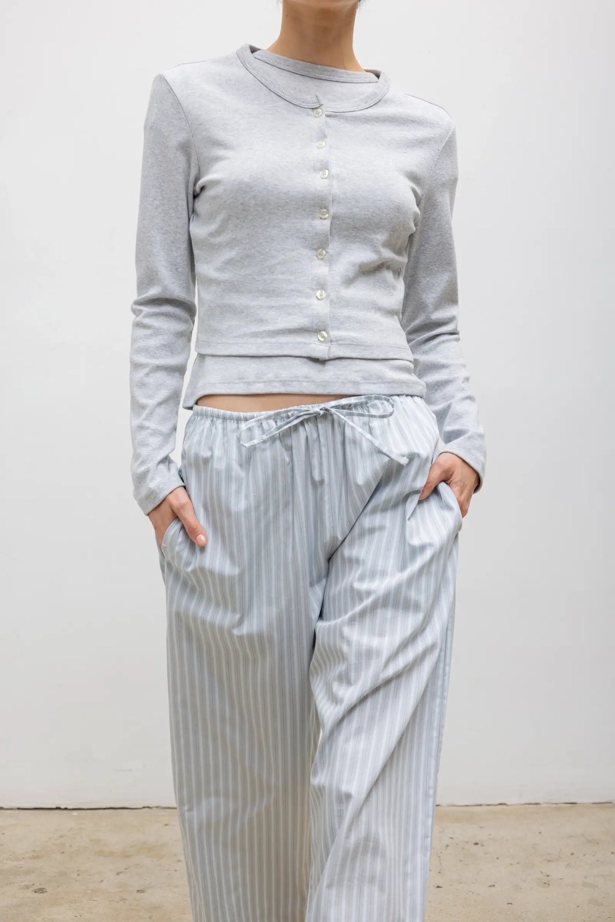Nando Cardigan - Light Grey Melange - Image 5