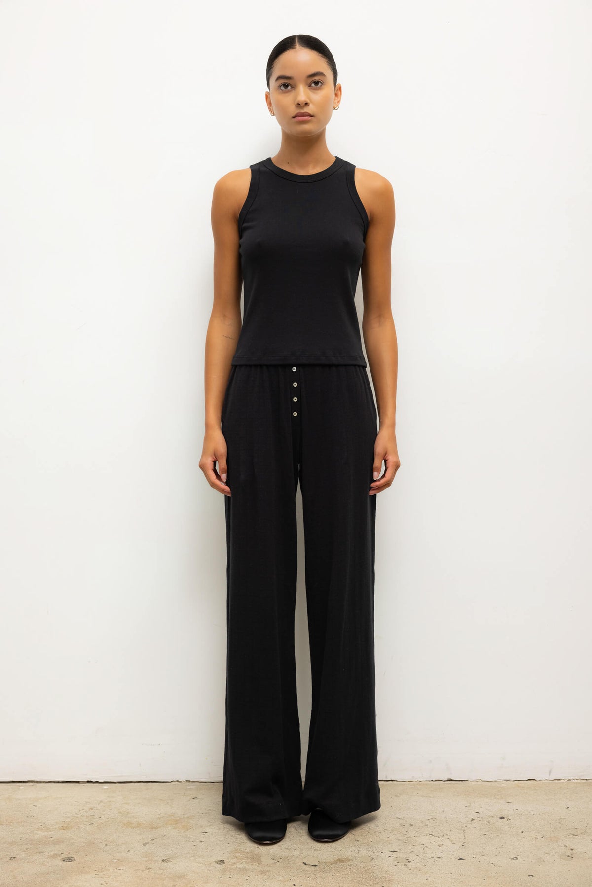 Nando High Neck Tank - Black - Image 3