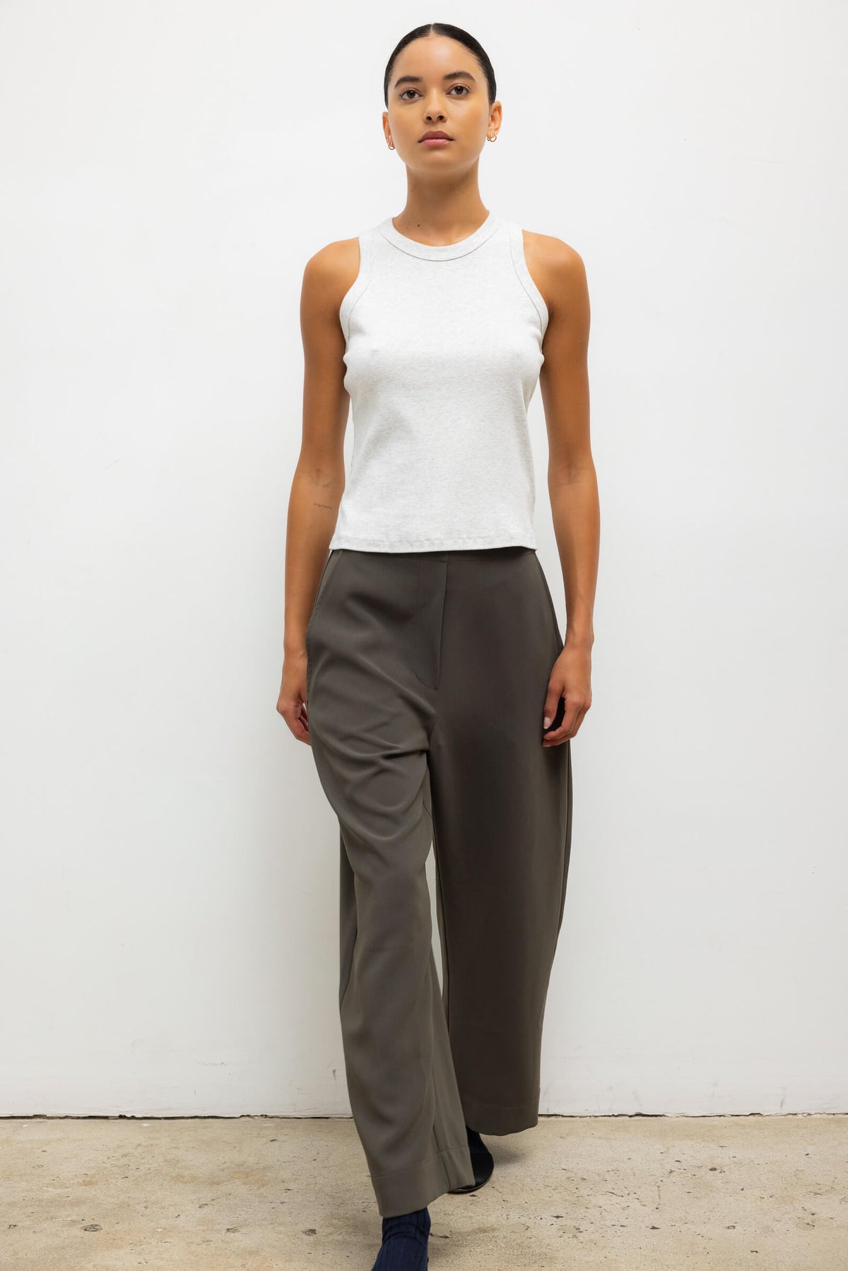 Nando High Neck Tank - Cloud Melange - Image 4