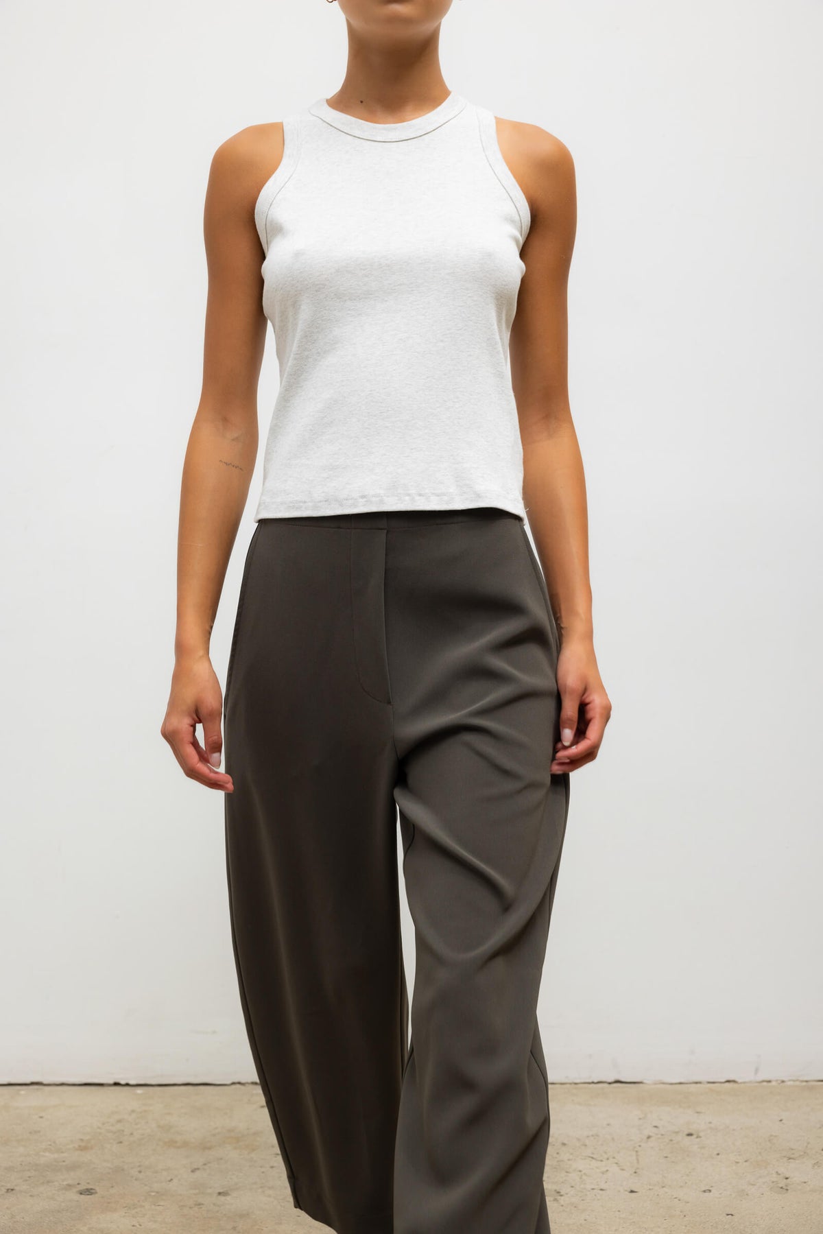Nando High Neck Tank - Cloud Melange - Image 5