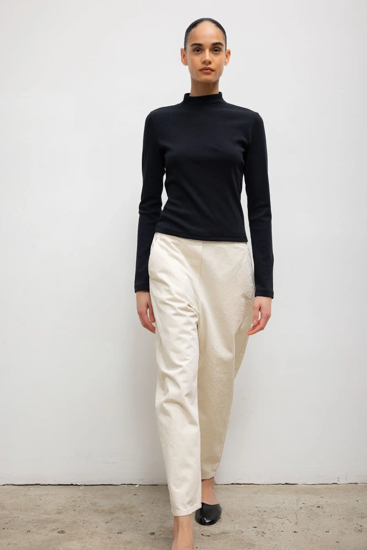 Nando Long Sleeve Mockneck - Black - Image 4