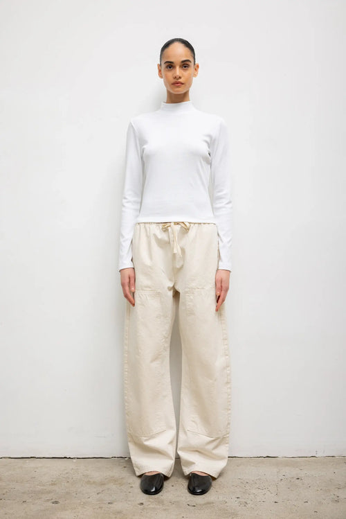 Nando Long Sleeve Mockneck - White - Image 3