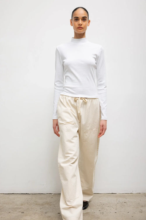 Nando Long Sleeve Mockneck - White - Image 4