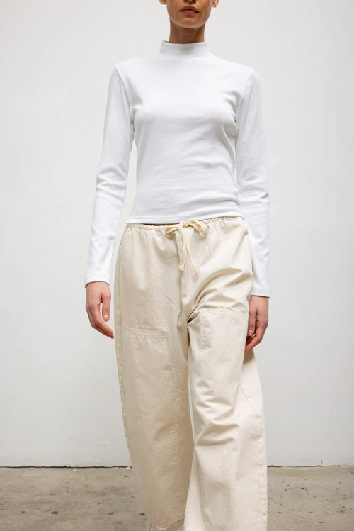 Nando Long Sleeve Mockneck - White - Image 5