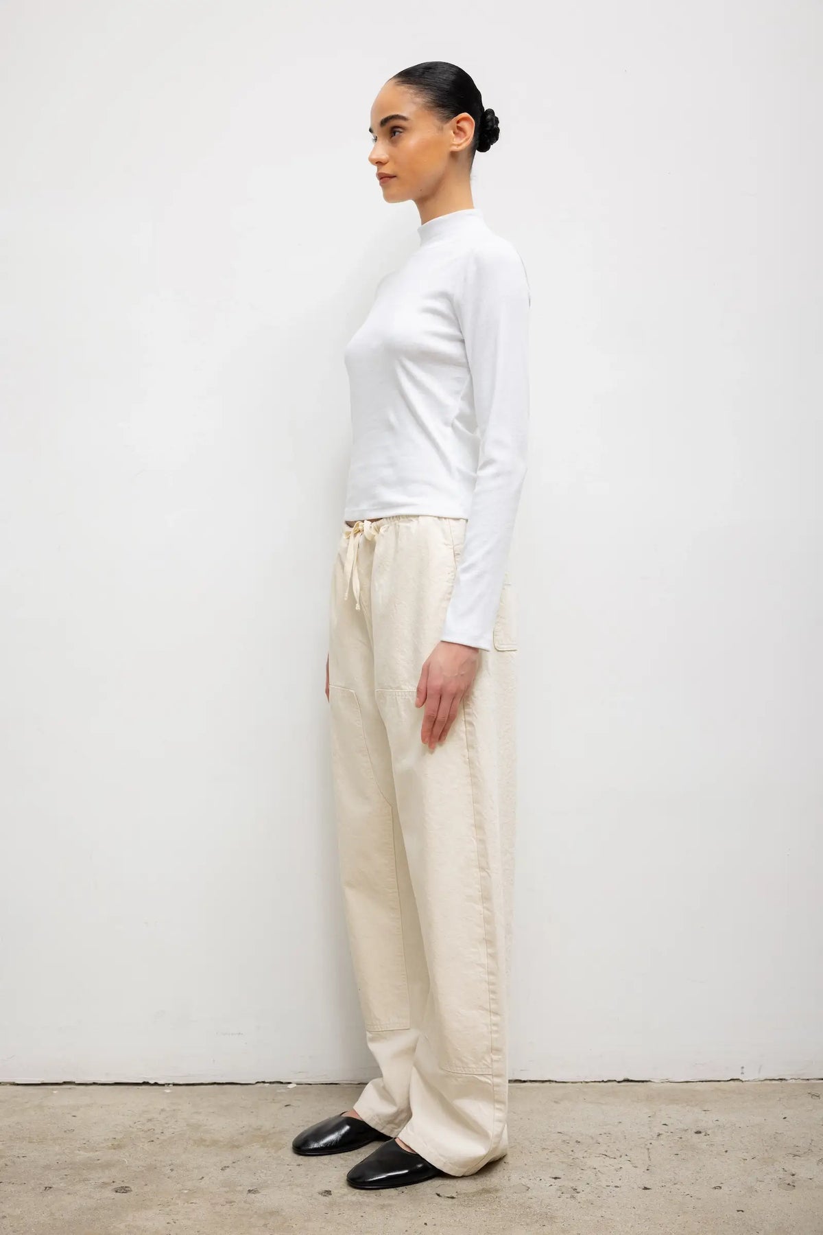 Nando Long Sleeve Mockneck - White - Image 6