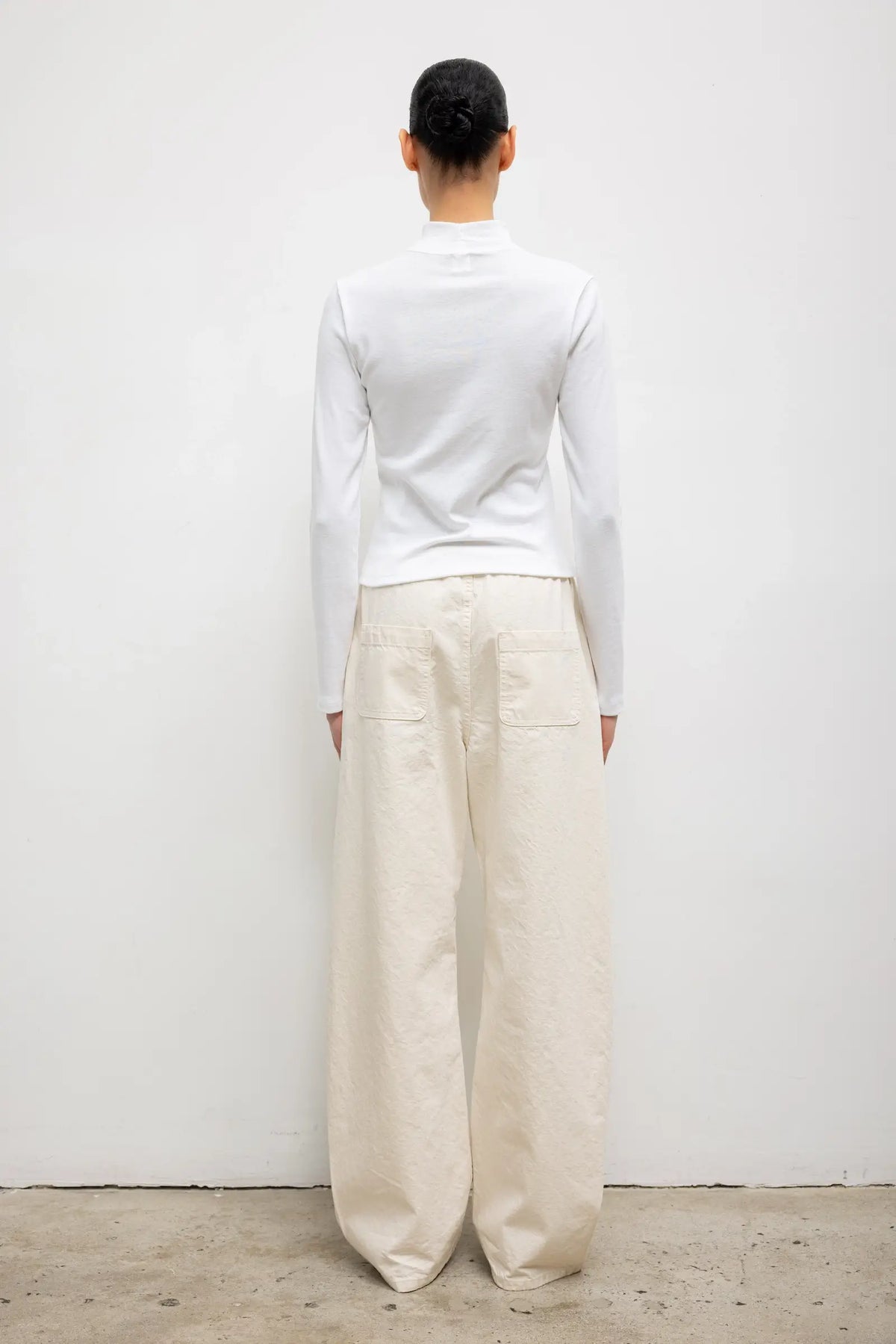 Nando Long Sleeve Mockneck - White - Image 7