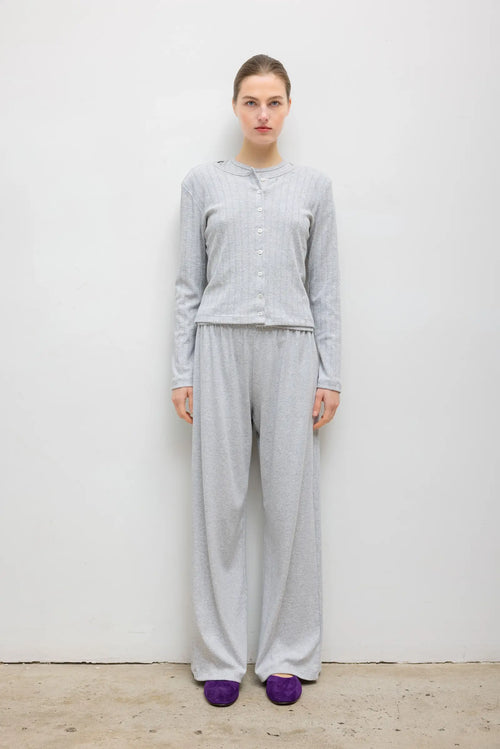 Nando Lounge Pant - Light Grey Melange - Image 1