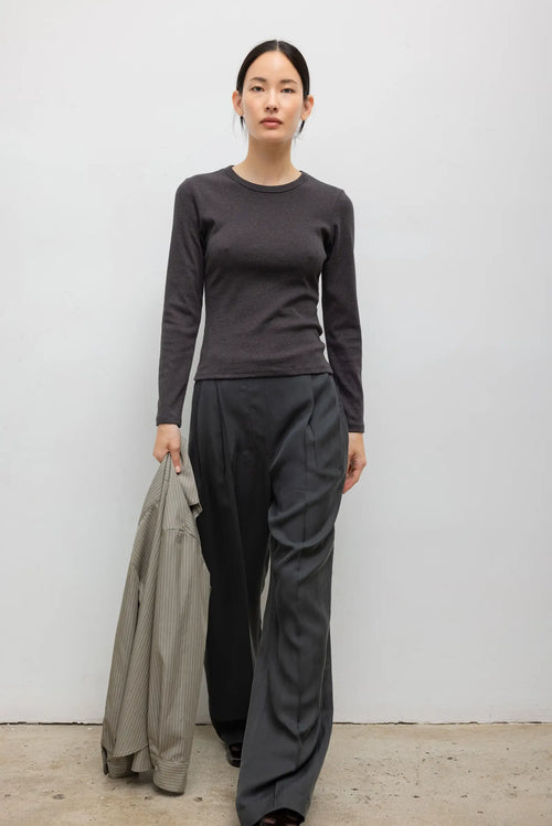 Nando Slim Fit Long Sleeve - Hickory Melange - Image 4