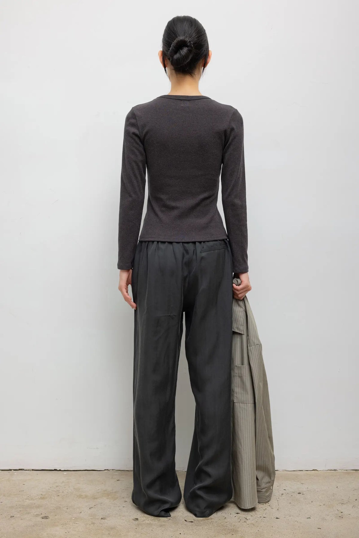 Nando Slim Fit Long Sleeve - Hickory Melange - Image 7