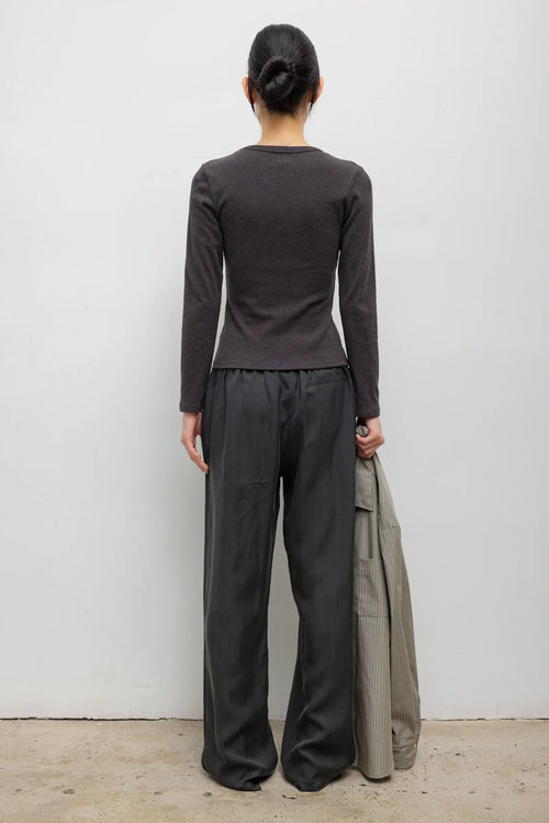 Nando Slim Fit Long Sleeve - Hickory Melange - Image 7