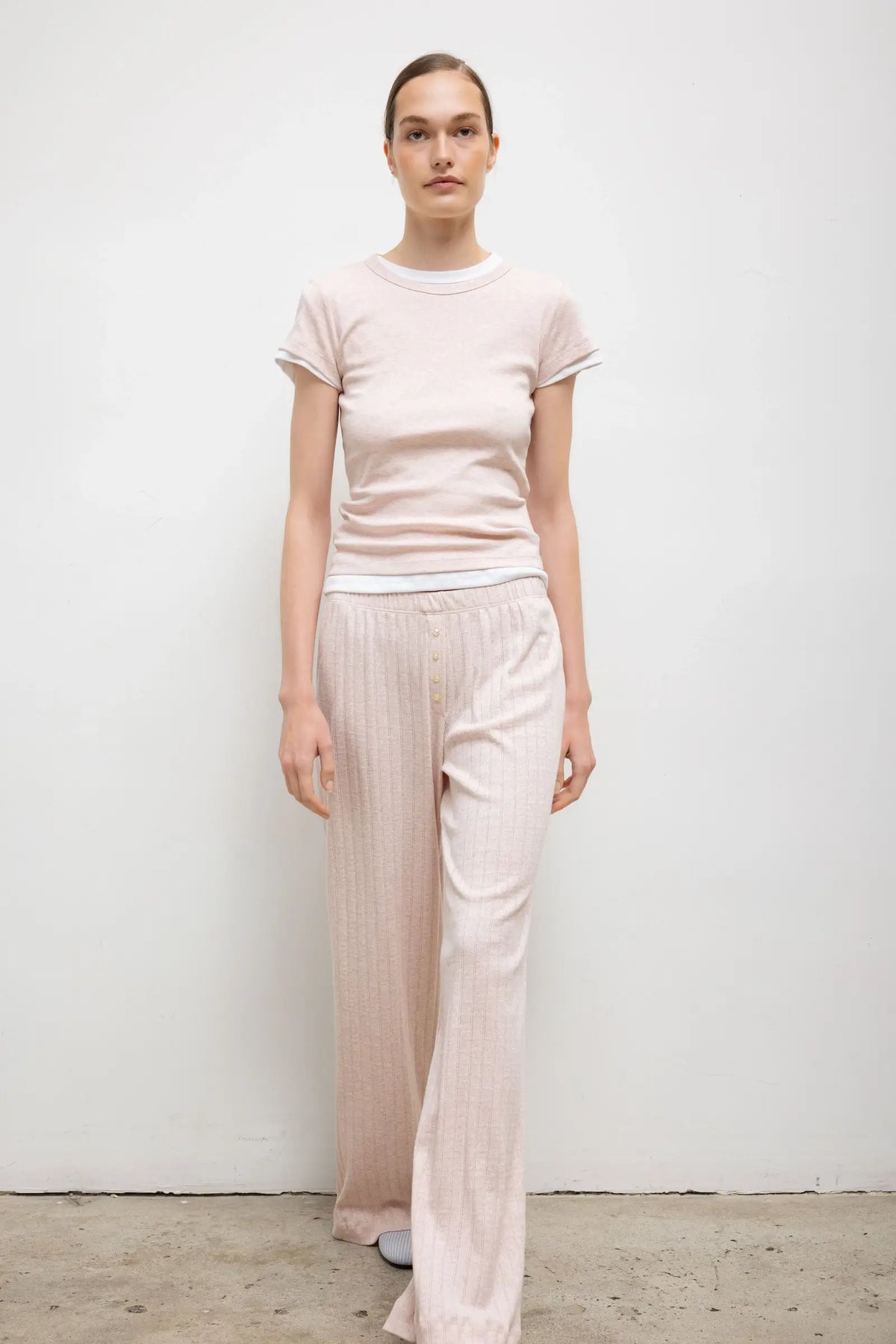 Nando Slim Fit Tee - Petal Melange - Image 4