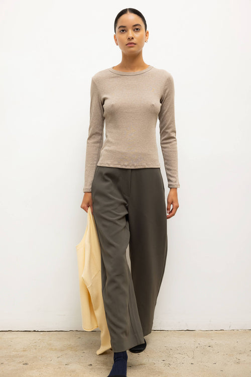 Arielle Barrel Pant - Olive - Image 3