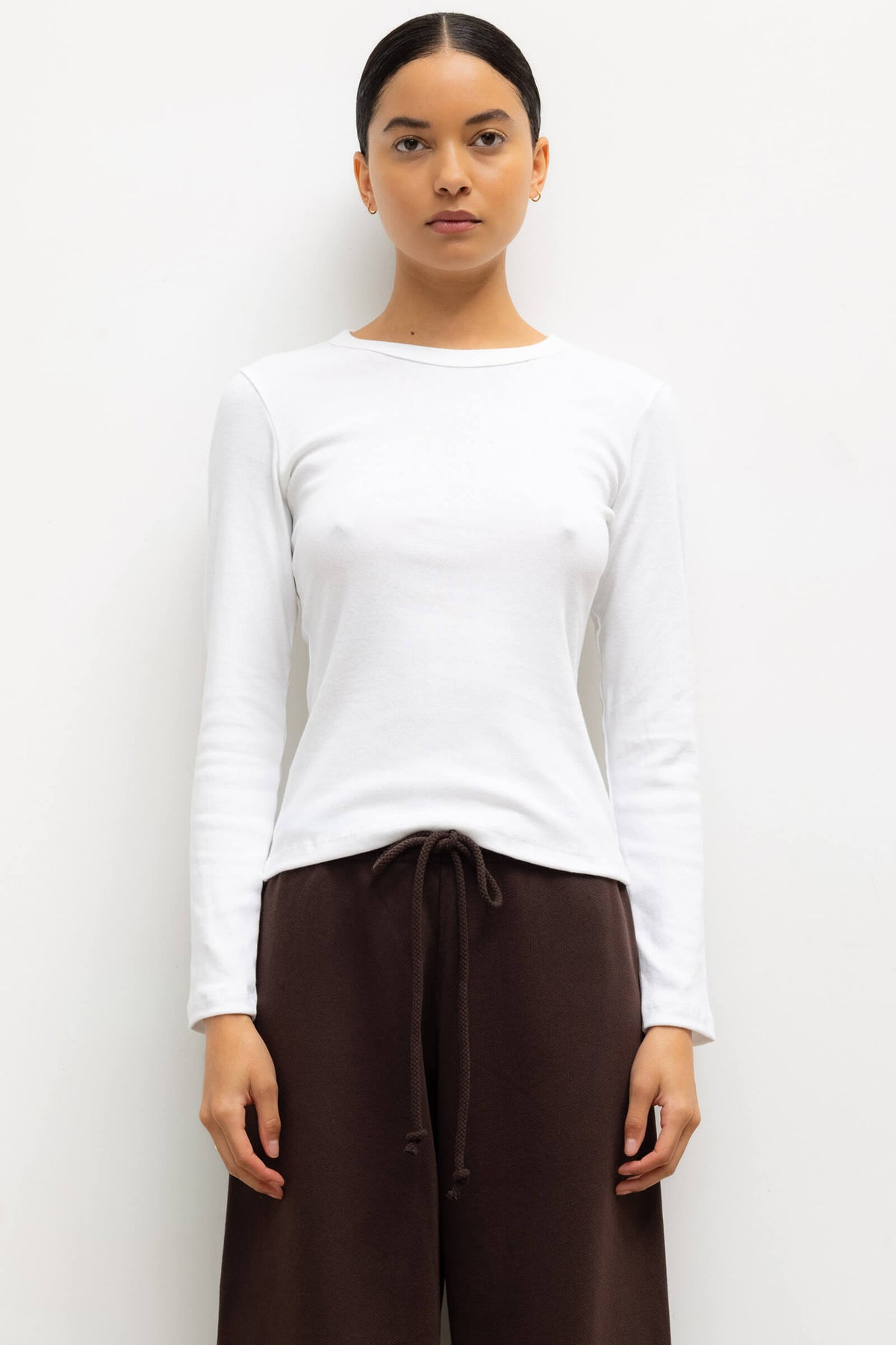 The Nando Slim Fit Long Sleeve 2 Pack - White/Black - Whiteblack - Image 2