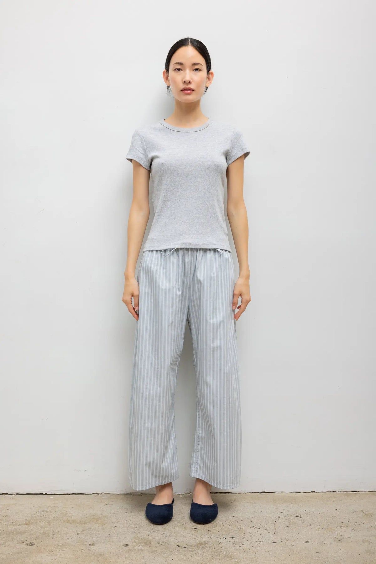 Nando Slim Fit Tee - Light Grey Melange - Image 3
