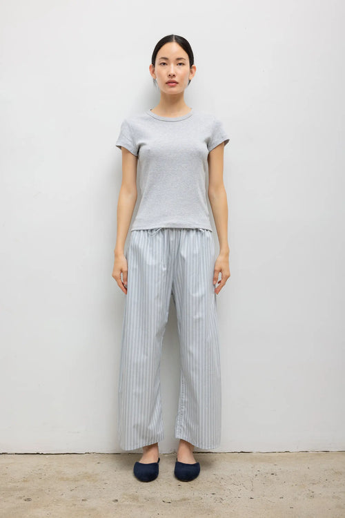 Nando Slim Fit Tee - Light Grey Melange - Image 3