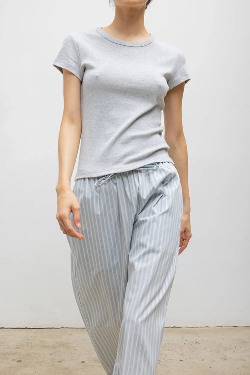 Nando Slim Fit Tee - Light Grey Melange - Image 5