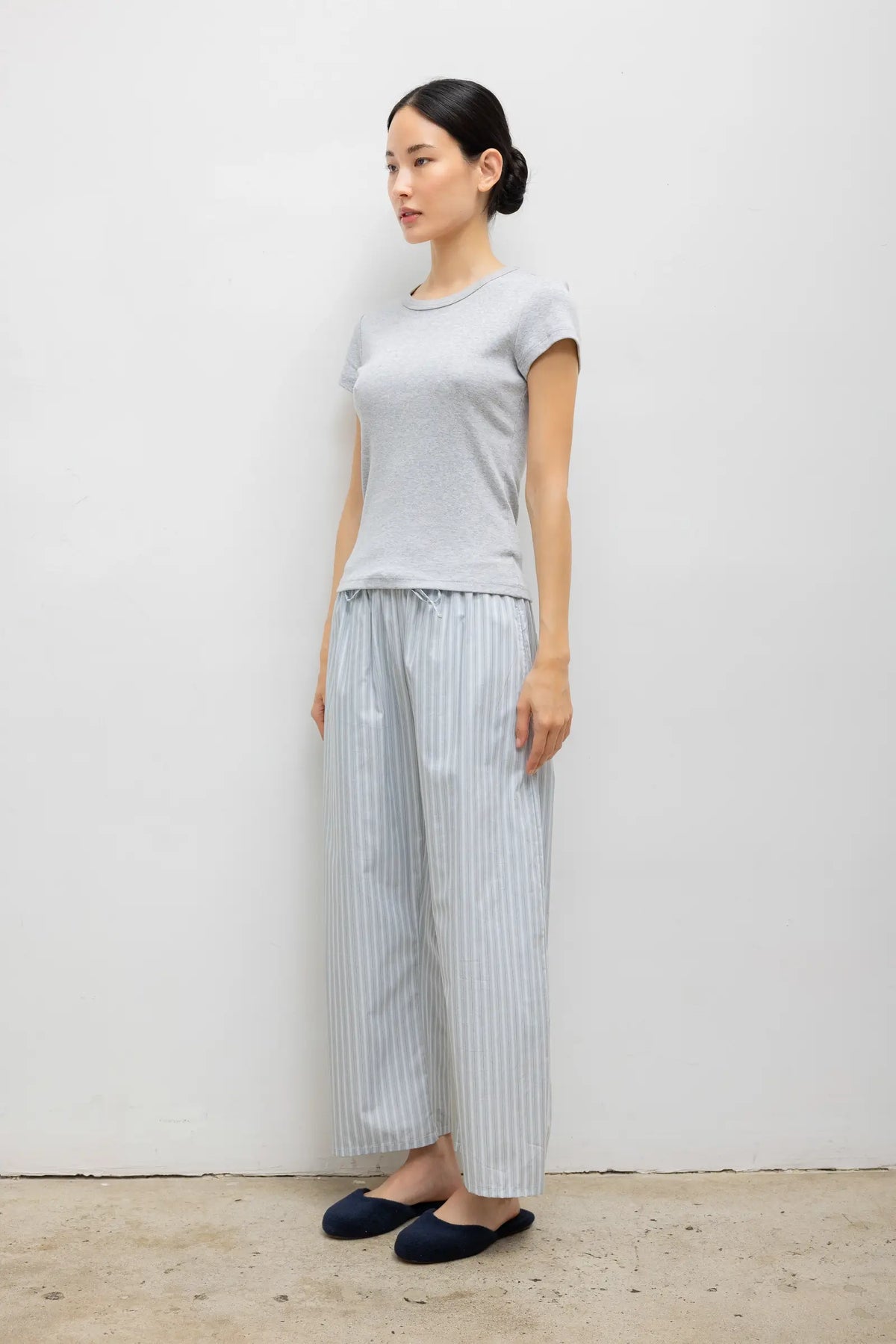 Nando Slim Fit Tee - Light Grey Melange - Image 6