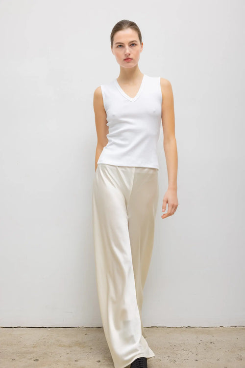Barb Bias Pant - Creme - Image 3