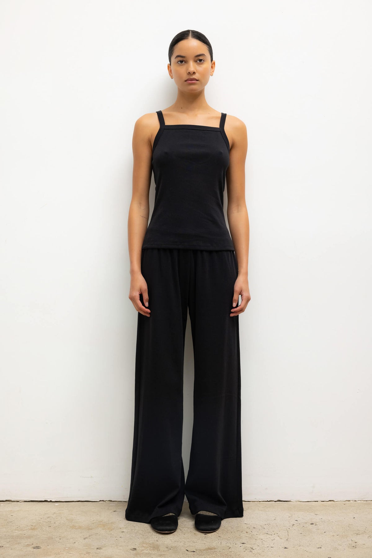Nando Square Neck Tank - Black - Image 3