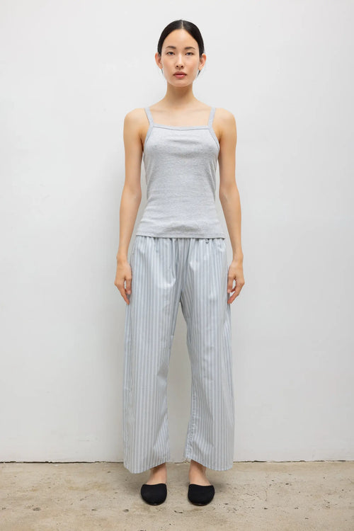 Nando Square Neck Tank - Light Grey Melange - Image 3