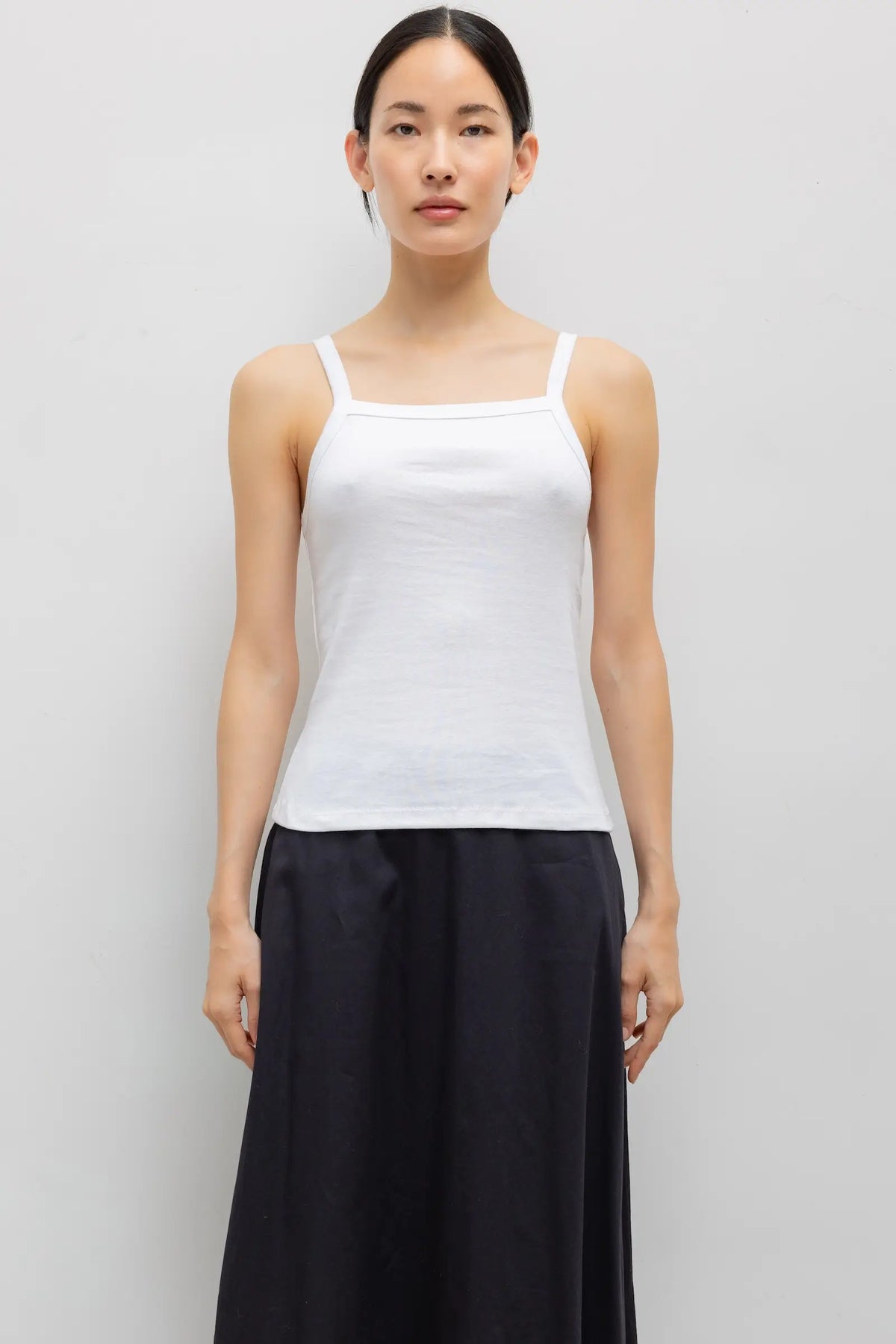 Nando Square Neck Tank - White - Image 1