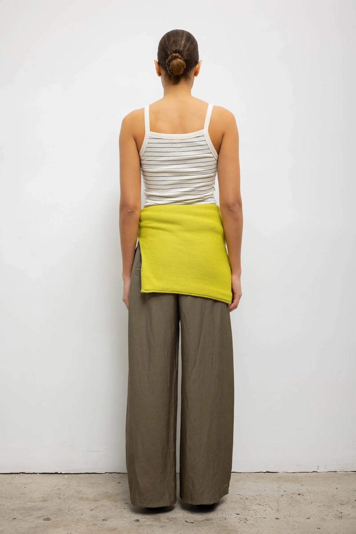 Nando Stripe Square Neck Tank - Natural/Midnight Stripe - Image 7